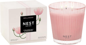 NEST New York Scented 3-Wick Candle, Himalayan Salt & Rosewater - 21.2 oz