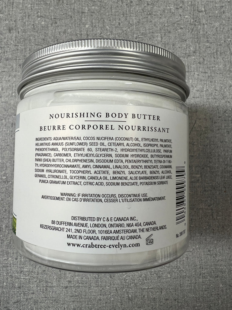 Crabtree & Evelyn GoatMilk Body Butter Jar 12.7oz