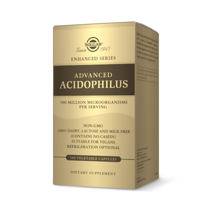 SOLGAR ADVANCED ACIDOPHILUS VEGETABLE CAPSULES 100