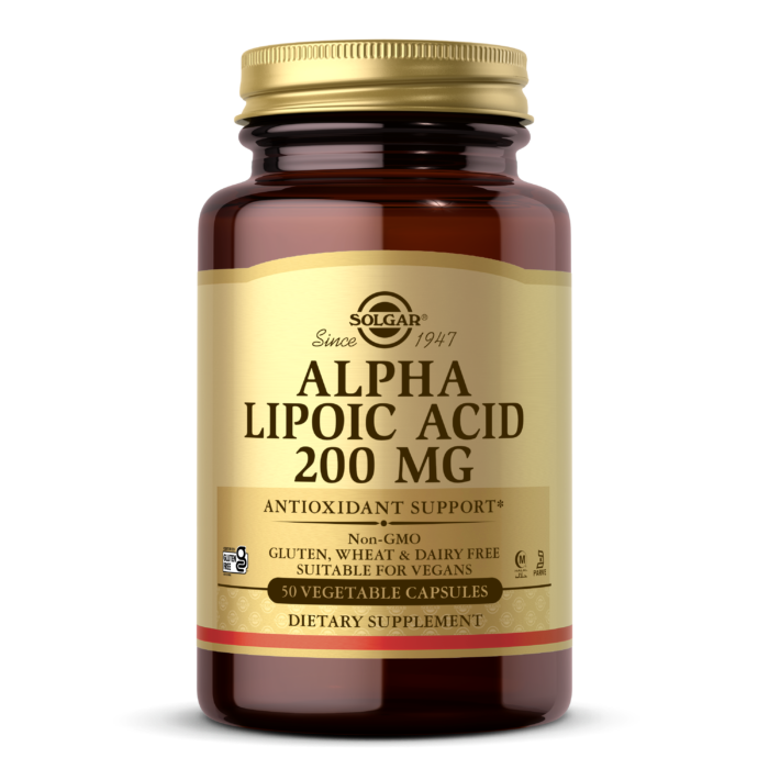 Solgar Alpha Lipoic Acid 200 Mg vegetable Capsules 50