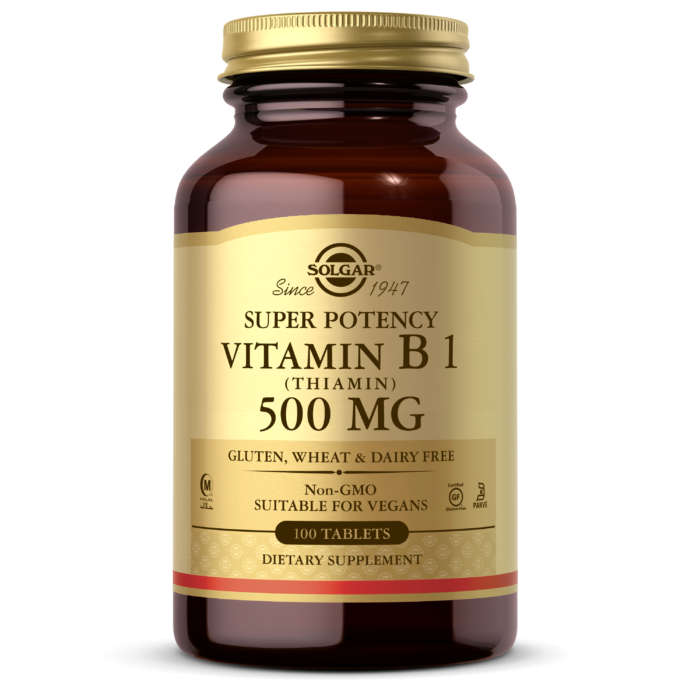 Solgar Vitamin B-1  500 mg Super  Potency Tablets 100