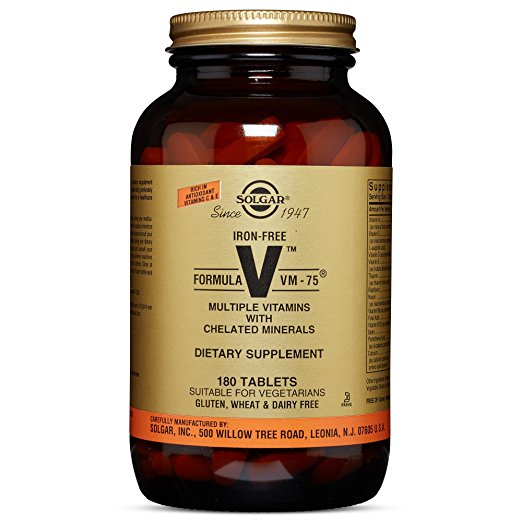 SOLGAR VM FORMULA 75 IRON FREE