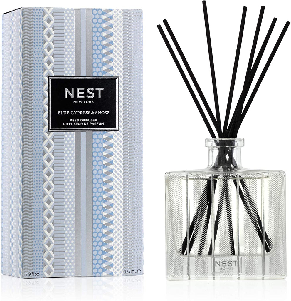 NEST Fragrances Holiday Blue Cypress & Snow Reed Diffuser