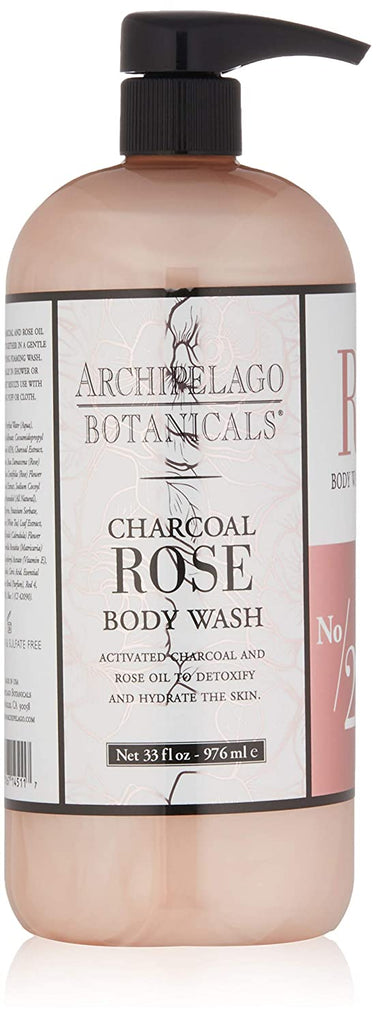 Archipelago Botanicals Charcoal Rose Body Wash