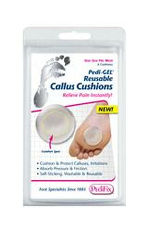 Pedifix Pedi-GEL Reusable Callus Cushions - One Size - 6 Per Pack