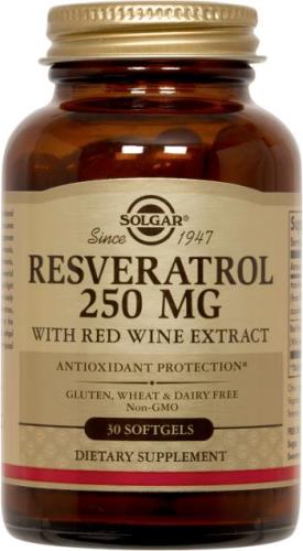 Solgar Resveratrol 250 mg with Red Wine Extract Softgels