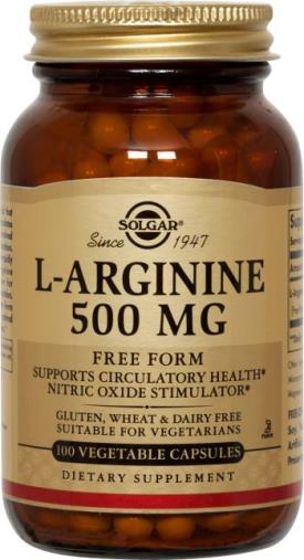 L-Arginine 500 mg Vegetable Capsules