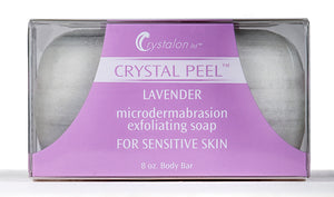 Crystal Peel Microdermabrasion Exfoliating Soap Lavender for Sensitive Skin 8 oz