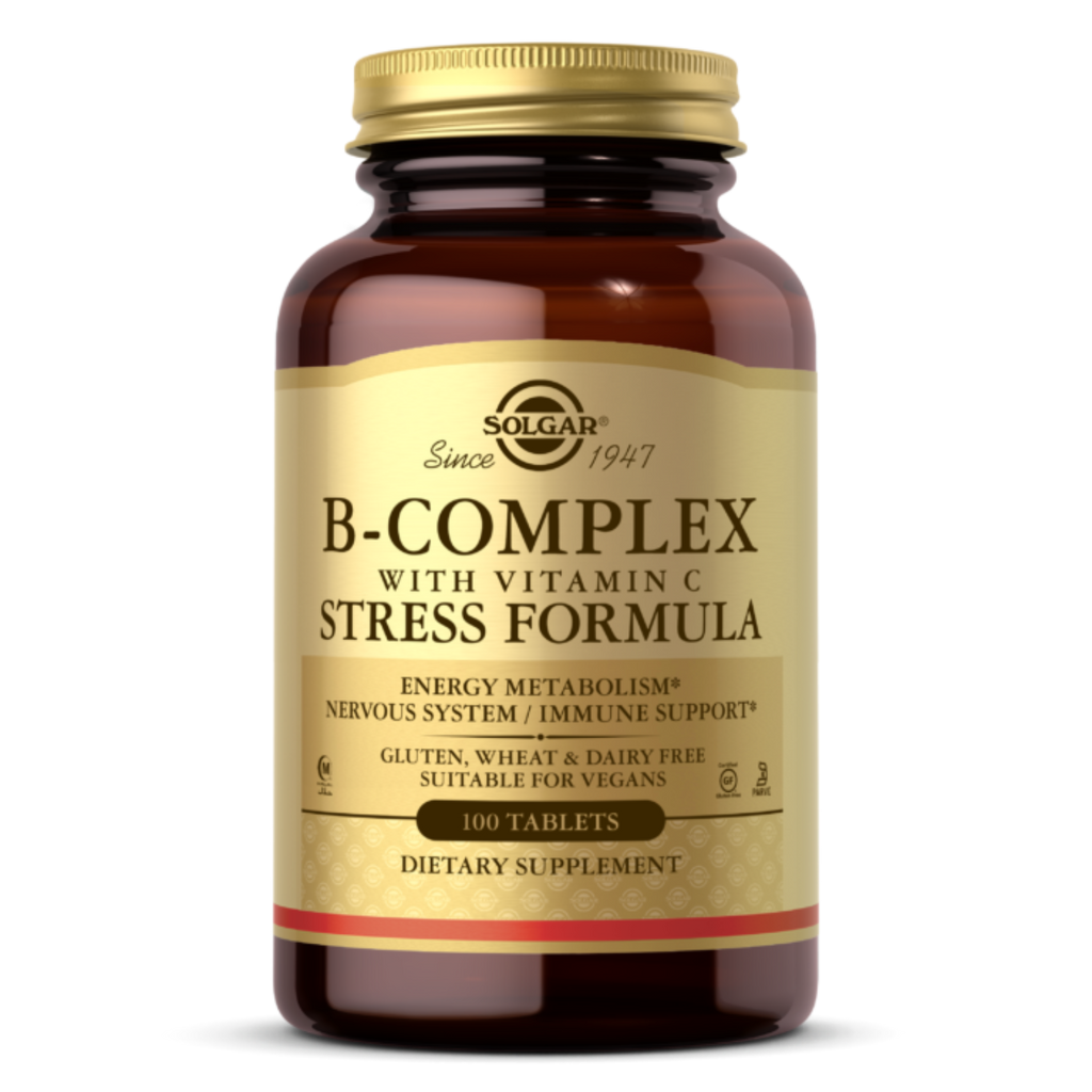 SOLGAR B-COMPLEX WITH VITAMIN C STRESS FORMULA TABLETS
