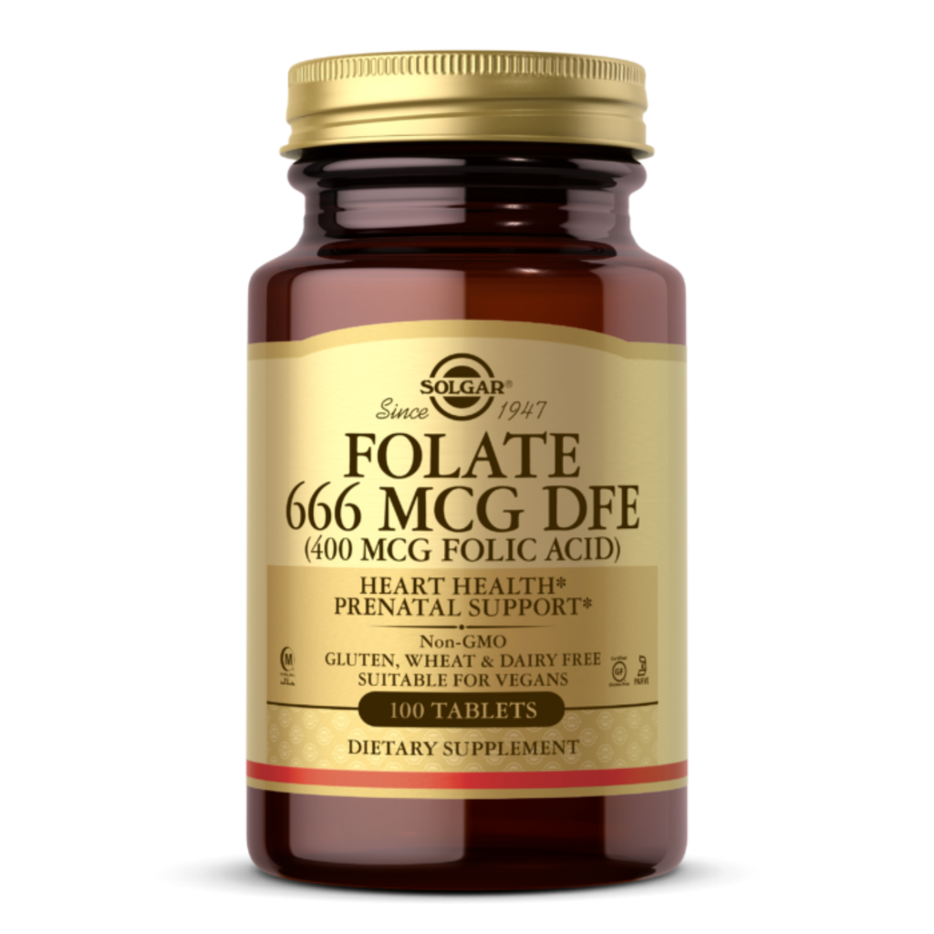 SOLGAR FOLATE 666 MCG DFE (FOLIC ACID 400 MCG) TABLETS