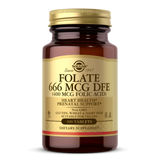 SOLGAR FOLATE 666 MCG DFE (FOLIC ACID 400 MCG) TABLETS