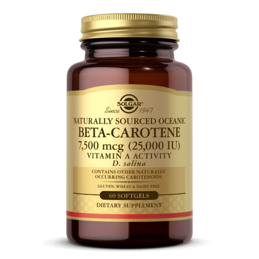 SOLGAR NATURALLY SOURCED OCEANIC BETA-CAROTENE 7500 MCG {( 25,000 IU)} SOFTGELS