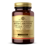 SOLGAR NATURALLY SOURCED OCEANIC BETA-CAROTENE 7500 MCG {( 25,000 IU)} SOFTGELS
