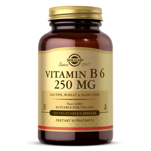 SOLGAR VITAMIN B6 250 MG VEGETABLE CAPSULES