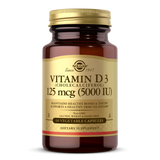 SOLGAR VITAMIN D3 (CHOLECALCIFEROL) 125 MCG (5,000 IU) VEGETABLE CAPSULES