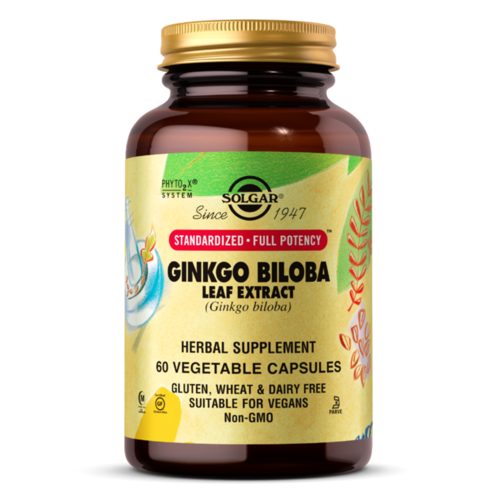 SOLGAR SFP GINKGO BILOBA LEAF EXTRACT VEGETABLE CAPSULES