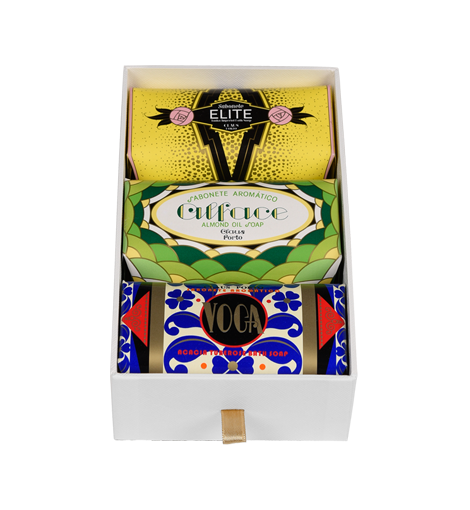 Claus Porto GIFT BOX DECO - 3 X 5,3 OZ. Elite | Alface | Voga