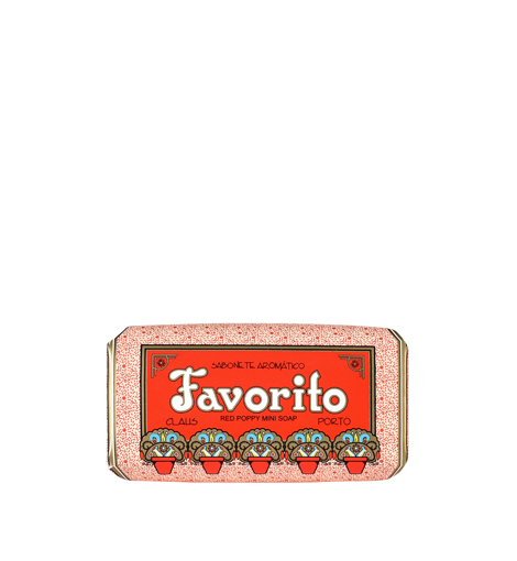 Claus Porto - Favorito - Red Poppy Mini Soap - 1,8 oz.