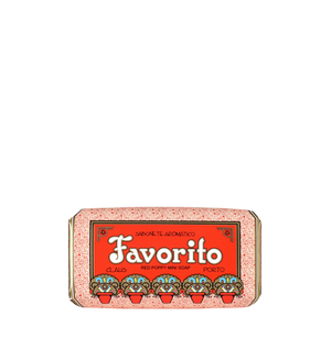 Claus Porto - Favorito - Red Poppy Mini Soap - 1,8 oz.