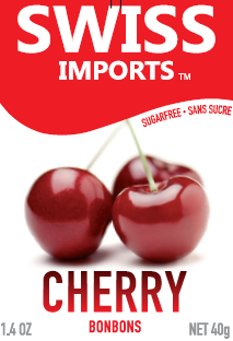 Swiss Imports Sugar Free Cherry Bonbons 40g