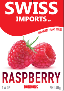 Swiss Imports Sugar Free Raspberry Bonbons 40g