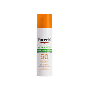 Eucerin Clear Skin for Acne Prone & Oily Skin, SPF 50, 2.5 Fl Oz Bottle
