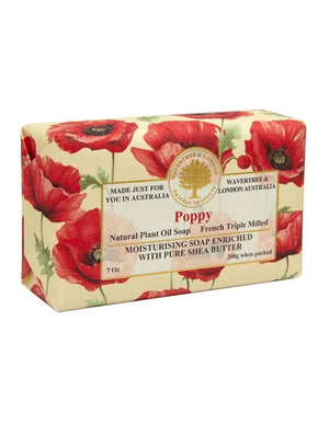 Wavertree & London Poppy Scented Natural Soap, 7oz