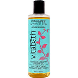 Vitabath Cucumber & White Tea Cleansing & Foaming Shower Oil Refreshing Nourishing Body Wash & Hydrate - Daily Essential Dry Skin Quench for Women & Men - 8 fl oz