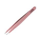 Rubis Classic Stainless Steel Slanted Tweezers, Pink 1k108