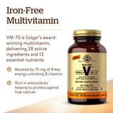 SOLGAR VM FORMULA 75 IRON FREE