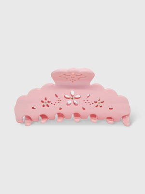 Big Effing Clip in Rose Fleur Eyelet