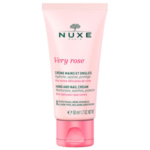 Nuxe Very Rose Hand and Nail Cream, Hydrating & Soothing Hand Moisturizer with Rose Oil Extract, Aloe Vera and Glycerin, 1.7 Fl Oz