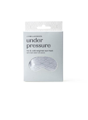 Lemon Lavender Hot and Cold Weighted Eye Mask - Gray