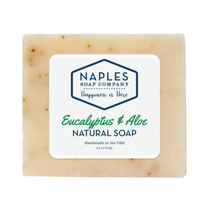 Naples Natural Soap Eucalptus & Aloe 4.5 oz Bar