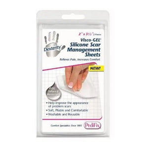 Pedifix Dexterity Visco GEL Silicone Scar Sheet , 2.5" x 3", 2 Sheets