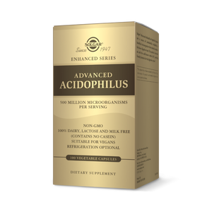 SOLGAR ADVANCED ACIDOPHILUS VEGETABLE CAPSULES 100