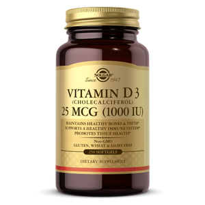 Solgar Vitamin D 25 mcg 1000 IU Softgels 250