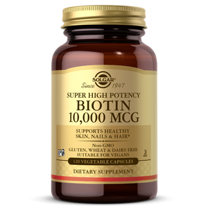 Solgar Biotin 10,000 mcg Super  High Potency Capules 120