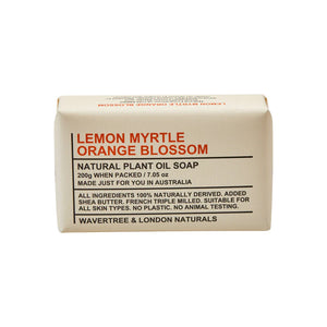 Wavertree & London Lemon Mrytle Orange Blossom Soap Bar 8 Oz