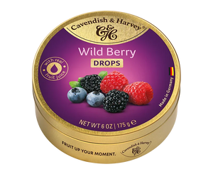 Cavendish & Harvey Wild Berry Drops In Tin 175g
