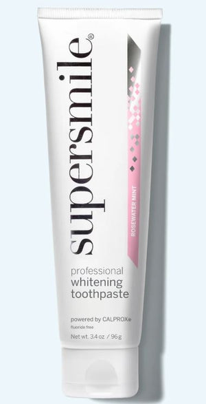 Supersmile Professional Whitening Fluoride Free Toothpaste Rosewater Mint 3.4oz