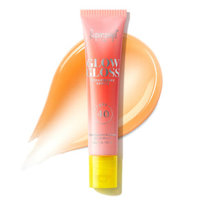 Supergoop Glow Gloss SPF 40 Lip Balm Strawberry Spritz