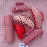 Sweetheart Hair Claw Clip in Berry Beach Club