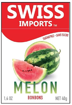 Swiss Imports Sugar Free Melon Bonbons 40g ( 1.4oz )