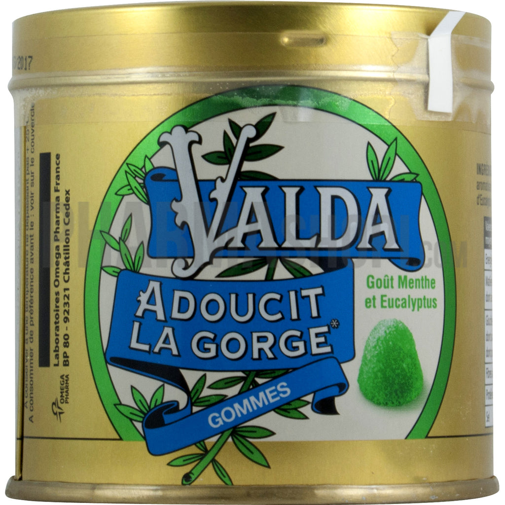 Valda gommes menthe & eucalyptus 50g