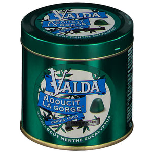 Valda Pastilles Menthe Eucalyptus Sans sucre 140g