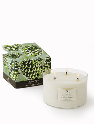 Soap & Paper Factory Roland Pine Three-Wick Soy Candle 18 oz