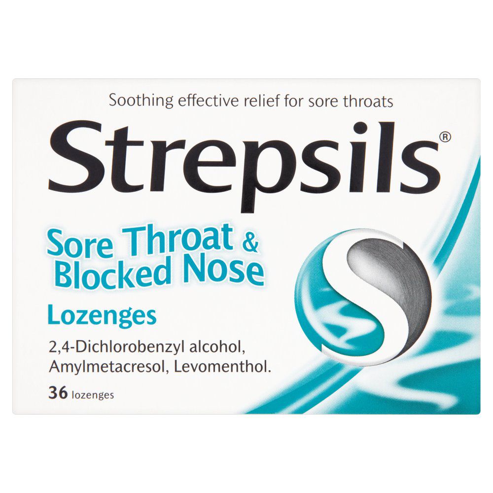 Strepsils Sore Throat and Blocked Nose Lozenges