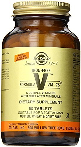 SOLGAR VM FORMULA 75 IRON FREE TABLETS 90