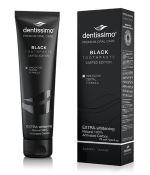 Dentissimo Toothpaste Extra-whitening Black 75ml